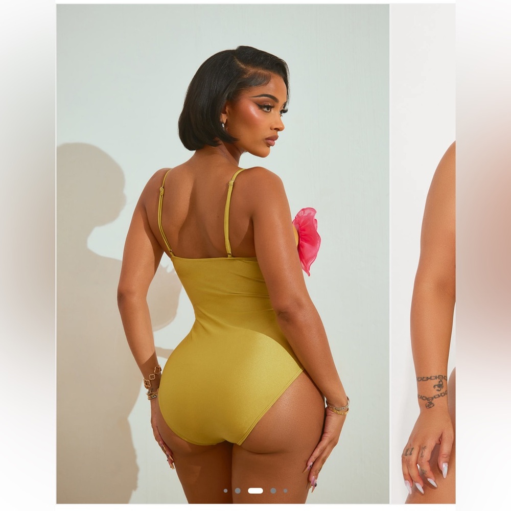 Flower One Piece Swimsuit - Picture 8 of 9